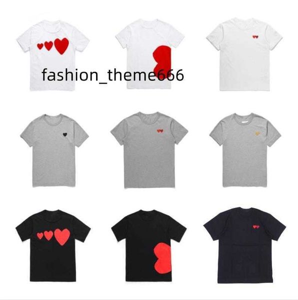 play mens t shirt designer cdg embroidery red heart commes des shirt casual women shirts badge quanlity tshirts cotton short sleeve summer, White;black
play mens t shirt designer cdg embroidery red heart commes des shirt casual women shirts badge quanlity tshirts cotton short sleeve summer, White;black