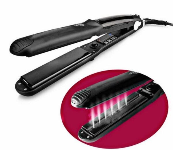 professional hair salon steam styler hair straightener irons steam flat iron vapor fast heating hair care styling tools without bo1415898, Black
professional hair salon steam styler hair straightener irons steam flat iron vapor fast heating hair care styling tools without bo1415898, Black