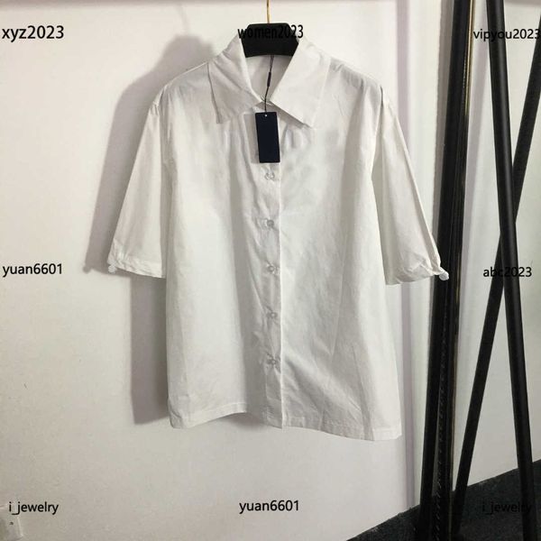 womens designer clothing girl blouse minimalist letter printing lapel shirt size s-l loose fitting short sleeve, White
womens designer clothing girl blouse minimalist letter printing lapel shirt size s-l loose fitting short sleeve, White