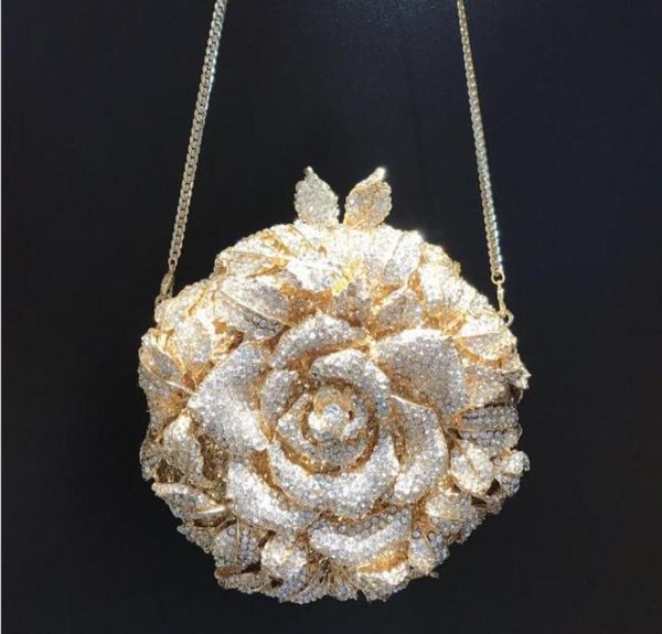 luxury wedding clutch women prom party diamond crystal flower handbags bride purse evening bags6382113, Black
luxury wedding clutch women prom party diamond crystal flower handbags bride purse evening bags6382113, Black
