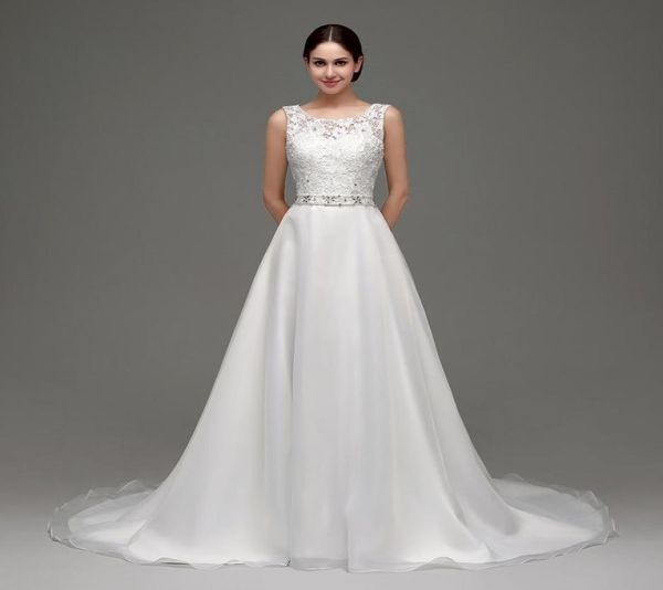 2017 wedding dresses tank sleeves a line lace beading belt in stock bridal wedding gowns 242366843883, White
2017 wedding dresses tank sleeves a line lace beading belt in stock bridal wedding gowns 242366843883, White