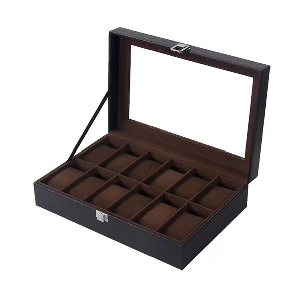 watch boxes cases 61012 slots watch box watch holder storage case organizer black pu leather watch display box regalos para hombre 30x20x8cm, Black;blue
watch boxes cases 61012 slots watch box watch holder storage case organizer black pu leather watch display box regalos para hombre 30x20x8cm, Black;blue