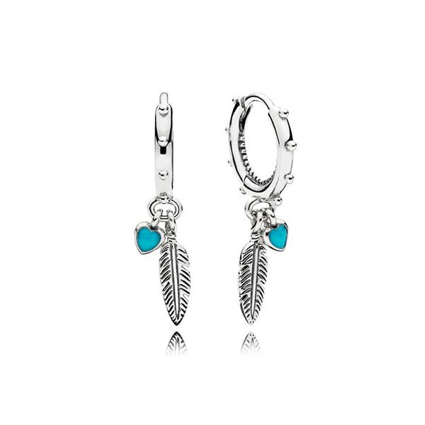 turquoise hearts and feather hoop earrings for pandora real 925 sterling silver pendant earring set for women designer jewelry luxury earrin, Golden;silver
turquoise hearts and feather hoop earrings for pandora real 925 sterling silver pendant earring set for women designer jewelry luxury earrin, Golden;silver