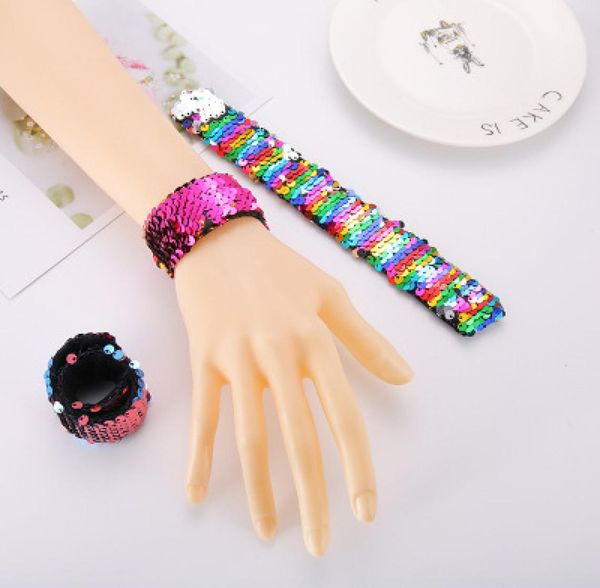 spire lamella women sequin wristband glitter slap mermaid paillette bracelets charms wristband for kids eea8168183818, Red;brown
spire lamella women sequin wristband glitter slap mermaid paillette bracelets charms wristband for kids eea8168183818, Red;brown