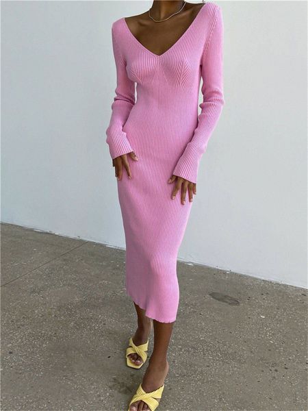 basic casual dresses wsevypo fall winter knit rib wrap midi pencil dress for women simple style long sleeve v neck backless bodycon 230701, Black;gray
basic casual dresses wsevypo fall winter knit rib wrap midi pencil dress for women simple style long sleeve v neck backless bodycon 230701, Black;gray