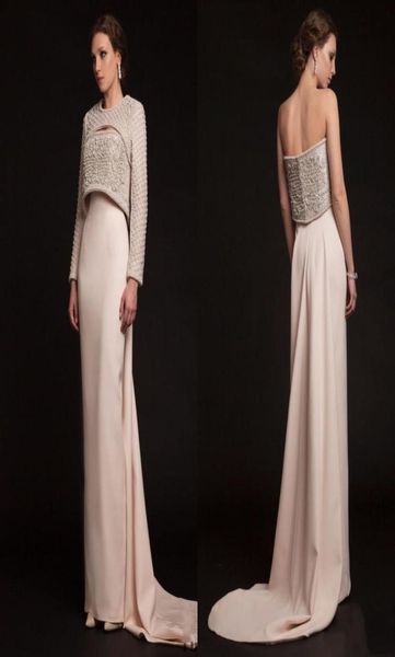 krikor jabotian 2019 luxury long beaded evening gowns elegant jacket long sleeves crystal pearls modern celebrity prom part2104494, Black;red
krikor jabotian 2019 luxury long beaded evening gowns elegant jacket long sleeves crystal pearls modern celebrity prom part2104494, Black;red