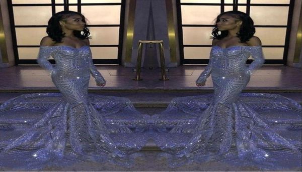 black girl silver sparkling sequins offtheshoulder mermaid prom dresses long sleeves sweep train reflective formal party evening7383176
black girl silver sparkling sequins offtheshoulder mermaid prom dresses long sleeves sweep train reflective formal party evening7383176