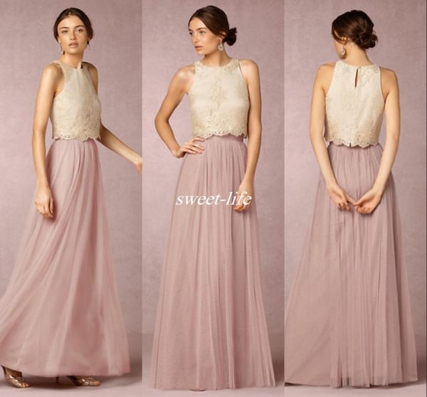 2019 two pieces bridesmaids dresses crew neck chiffon tulle a line pleats lace applique pastels maid of honor prom gowns cus4396372, White;pink
2019 two pieces bridesmaids dresses crew neck chiffon tulle a line pleats lace applique pastels maid of honor prom gowns cus4396372, White;pink