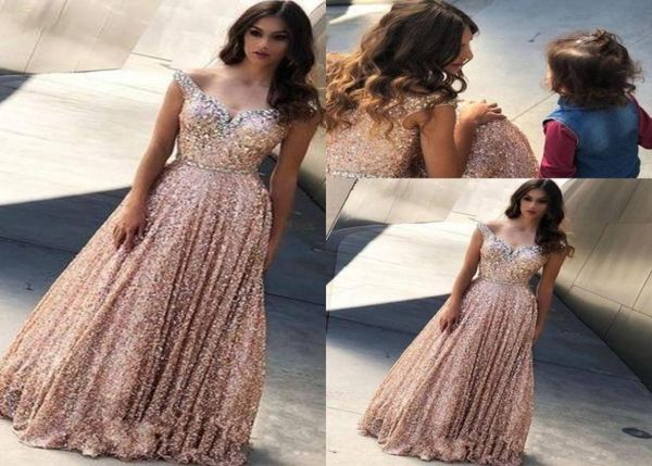 new rose gold a line sequined prom dresses off shoulder beaded sash floor length arabic sequins formal evening wear party gow3959745, Black
new rose gold a line sequined prom dresses off shoulder beaded sash floor length arabic sequins formal evening wear party gow3959745, Black