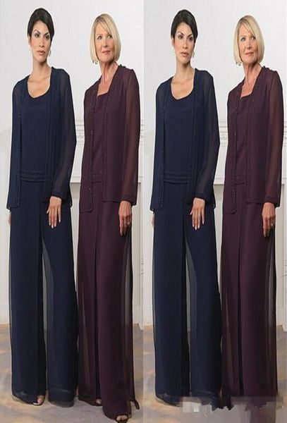 2018 new mother of bride pants suits dresses long sleeves navy blue grape chiffon women formal wedding evening wears custom made c4264346, Black;red
2018 new mother of bride pants suits dresses long sleeves navy blue grape chiffon women formal wedding evening wears custom made c4264346, Black;red