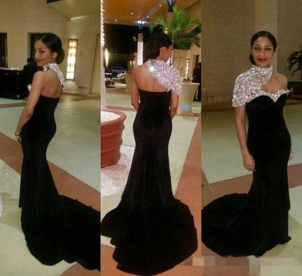 stunning formal black mermaid evening gowns 2017 crystal high neck one sleeves open back velvet court train prom celebrity pa1907263, Black;red
stunning formal black mermaid evening gowns 2017 crystal high neck one sleeves open back velvet court train prom celebrity pa1907263, Black;red