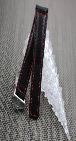 watch band carbon fiber watch strap with red stitched leather lining stainless steel clasp watchband for tag3105637, Black;brown
watch band carbon fiber watch strap with red stitched leather lining stainless steel clasp watchband for tag3105637, Black;brown