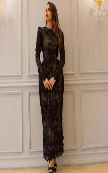 black lace ankle length dresses formal evening gowns jewel neck applique long sleeves prom dresses glamorous see through sheath ev5344751
black lace ankle length dresses formal evening gowns jewel neck applique long sleeves prom dresses glamorous see through sheath ev5344751