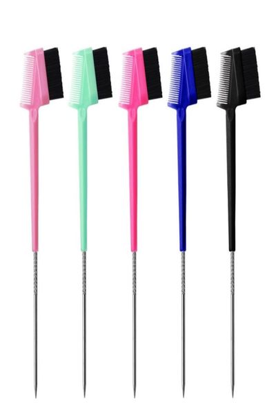 double side hair edge control brushes hairs comb salon brush eyebrow combs pin tail hairdressing styling beauty tool 14514893262, Silver
double side hair edge control brushes hairs comb salon brush eyebrow combs pin tail hairdressing styling beauty tool 14514893262, Silver