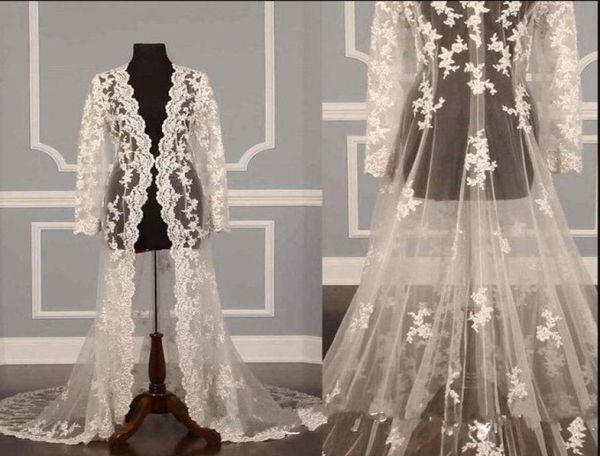 solovedress new elegant long lace appliques wedding jacket long sleeves handmade bridal shawls cape sheer coat wedding accessories9650906, White
solovedress new elegant long lace appliques wedding jacket long sleeves handmade bridal shawls cape sheer coat wedding accessories9650906, White