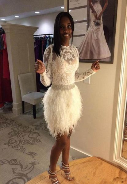 luxury feathers short cocktail party dresses 2019 jewel long sleeves illusion bodice prom formal gowns4533417, Black
luxury feathers short cocktail party dresses 2019 jewel long sleeves illusion bodice prom formal gowns4533417, Black