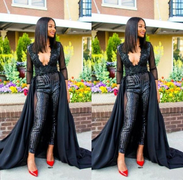 2019 prom dresses stunning jumpsuit black evening wear long sleeves sequins beaded prom gowns with detachable train formal pa2374418
2019 prom dresses stunning jumpsuit black evening wear long sleeves sequins beaded prom gowns with detachable train formal pa2374418
