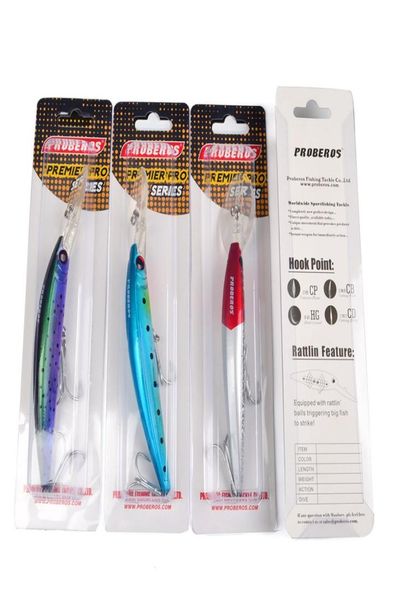 big game minnow fishing bait lure 17cm 27g 10colors swimming depth 1535m saltwater crankbaits walleye bass artificial hard bait9521678