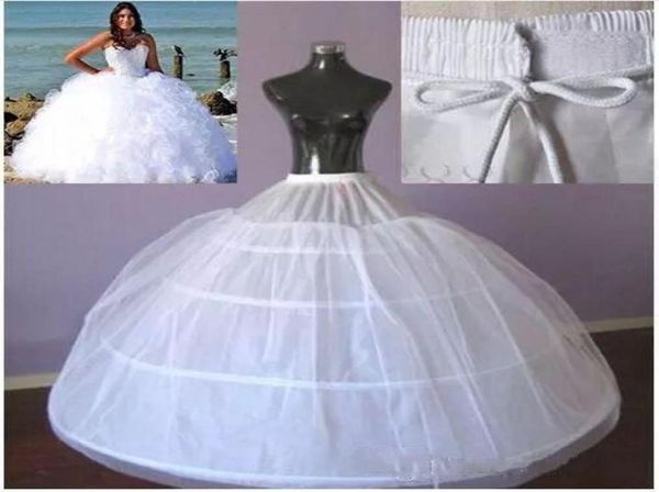 

2018 new style hoop bonning puffy petticoat two layers 3 hoops full length bridal underskirt crinoline for quinceanera dresses bal9668027, White