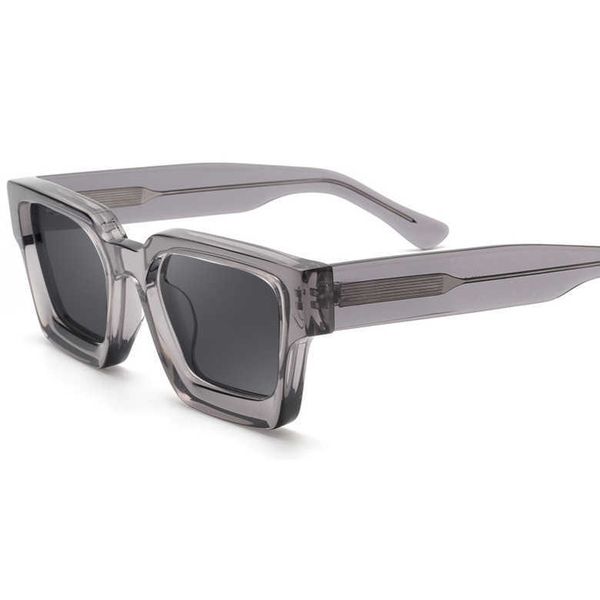 new trend square glasses plate personalized large frame sunglasses, White;black