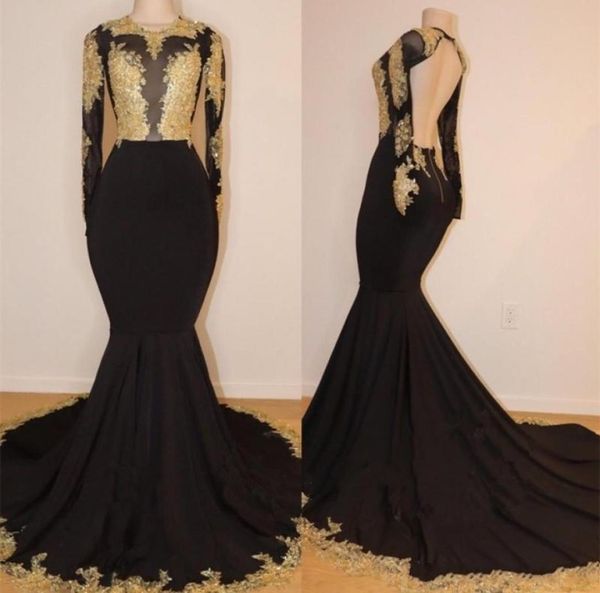 2019 african black and gold mermaid prom dresses high neck gold lace appliques see through open back long sleeves evening gown7552747
2019 african black and gold mermaid prom dresses high neck gold lace appliques see through open back long sleeves evening gown7552747