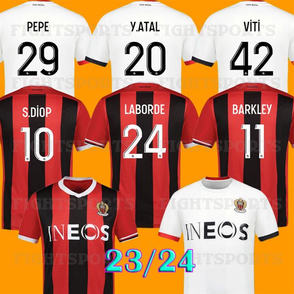 23 24 ogc nice fc soccer jerseys pepe laborde brahimi s. diop 2023 2024 ogcnice t. moffi dante kamara atal barkley kluivert stengs viti foot, Black;yellow
23 24 ogc nice fc soccer jerseys pepe laborde brahimi s. diop 2023 2024 ogcnice t. moffi dante kamara atal barkley kluivert stengs viti foot, Black;yellow