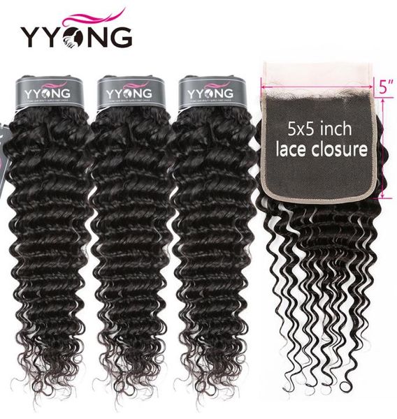yyong 34 deep wave bundly wita 5x5 lace closury 830 inch peruvian remy human hair closure with bundles double strong weft3115127, Black;brown
yyong 34 deep wave bundly wita 5x5 lace closury 830 inch peruvian remy human hair closure with bundles double strong weft3115127, Black;brown