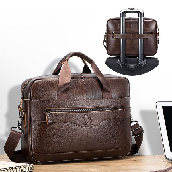 briefcases laoshizi men's business leather briefcase luxury crossbody bag fashion cowhide shoulder messenger handbag 156 inches 230701
briefcases laoshizi men's business leather briefcase luxury crossbody bag fashion cowhide shoulder messenger handbag 156 inches 230701