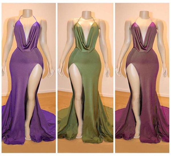 prom dresses 2022 spaghett straps halter v neck mermaid high split evening gowns backless vestidos de fiesta bridesmaid wears3937202, Black
prom dresses 2022 spaghett straps halter v neck mermaid high split evening gowns backless vestidos de fiesta bridesmaid wears3937202, Black