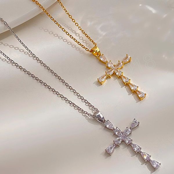 fashion cross pendants gold silver color crystal jesus cross pendant necklace jewelry for men/women wholesale
fashion cross pendants gold silver color crystal jesus cross pendant necklace jewelry for men/women wholesale