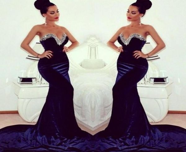 selling 2014 winter sweeteart sequin evening dresses sweep train mermaid prom dresses zipper back velvet navy blue prom dress 1859725, Black
selling 2014 winter sweeteart sequin evening dresses sweep train mermaid prom dresses zipper back velvet navy blue prom dress 1859725, Black
