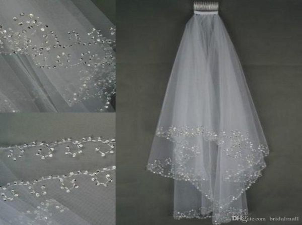 2019 in stock wedding veils crystals 2layer handmade crescent edge bridal accessories white and ivory bridal veils beads with com6230613, Black
2019 in stock wedding veils crystals 2layer handmade crescent edge bridal accessories white and ivory bridal veils beads with com6230613, Black