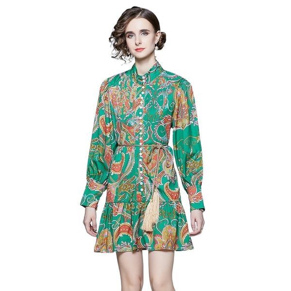 australian fashion brand 2023 autumn lady wind green chiffon dress, stand collar, lantern sleeve, paisley print, casual a-line mid-calf leng, Black;gray
australian fashion brand 2023 autumn lady wind green chiffon dress, stand collar, lantern sleeve, paisley print, casual a-line mid-calf leng, Black;gray