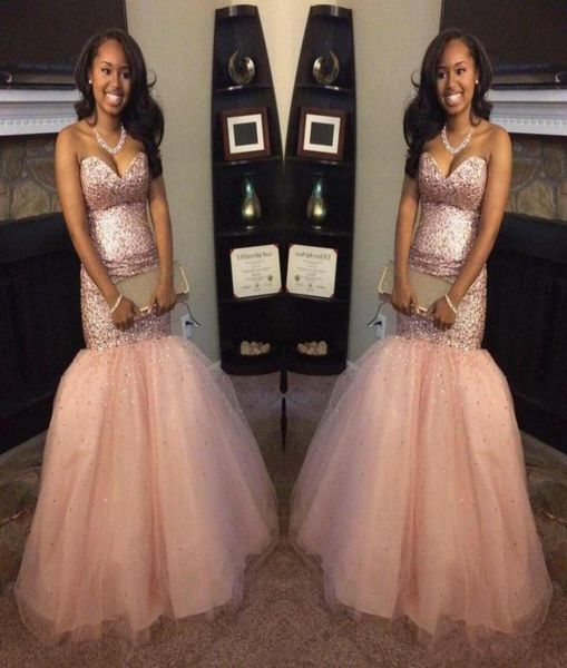 2017 african blush pink sequin mermaid prom dresses crystal sweetheart tulle trumpet train floor length formal evening celebrity p5091379, Black
2017 african blush pink sequin mermaid prom dresses crystal sweetheart tulle trumpet train floor length formal evening celebrity p5091379, Black