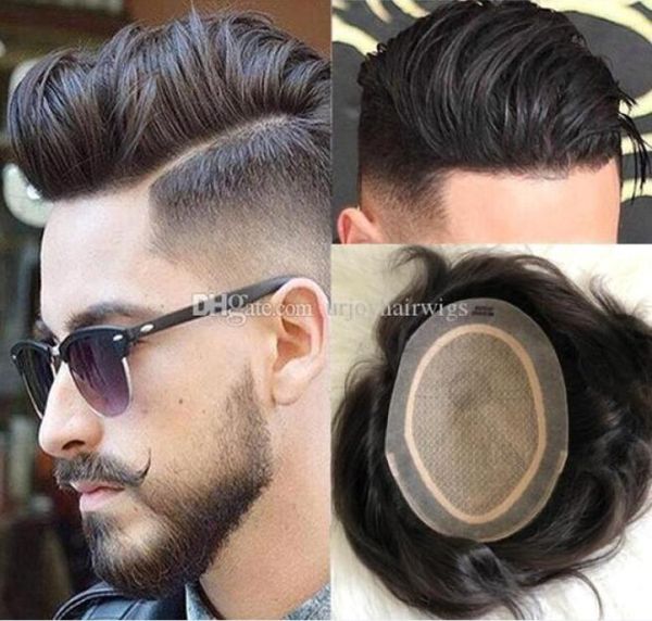 men hair wig mens hairpieces straight full silk base toupee full silk toupee chinese virgin human hair replacement wig for men1280217, Black 
men hair wig mens hairpieces straight full silk base toupee full silk toupee chinese virgin human hair replacement wig for men1280217, Black