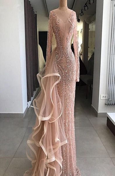 aso ebi mermaid evening dresses with long sheer neckline ruffles tulle illusion long sleeves prom dress major beading vestidos de 8709262, Black;red
aso ebi mermaid evening dresses with long sheer neckline ruffles tulle illusion long sleeves prom dress major beading vestidos de 8709262, Black;red
