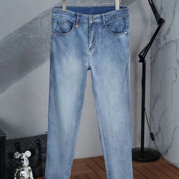 classic letter jeans for men designer printed stretch wash slim pants man casual jean, Blue
classic letter jeans for men designer printed stretch wash slim pants man casual jean, Blue