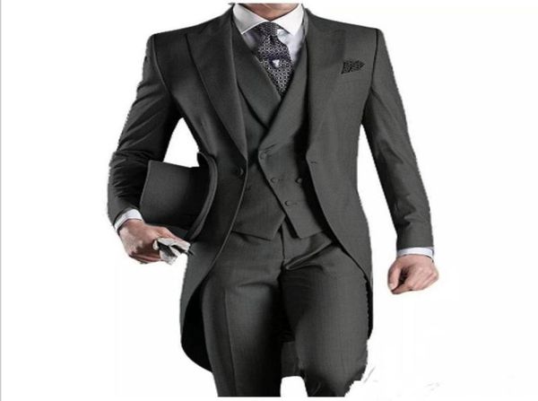 custom made groom tuxedos groomsmen morning style man peak lapel groomsman men039s wedding suits jacketpantstievest2603945, Black;gray
custom made groom tuxedos groomsmen morning style man peak lapel groomsman men039s wedding suits jacketpantstievest2603945, Black;gray