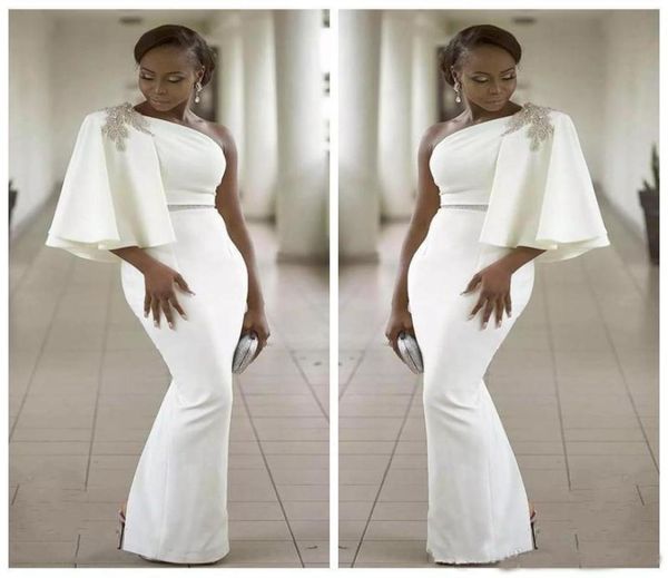 white one shoulder evening dresses wear half sleeves mermaid african formal prom party gowns robe de soiree gown1322507, Black;red
white one shoulder evening dresses wear half sleeves mermaid african formal prom party gowns robe de soiree gown1322507, Black;red