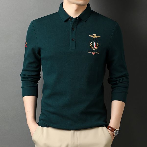 men s polos high end luxury polo shirts 100 cotton lapel jacquard embroidery european trend fashion long sleeves autumn black 230701, White;black
men s polos high end luxury polo shirts 100 cotton lapel jacquard embroidery european trend fashion long sleeves autumn black 230701, White;black