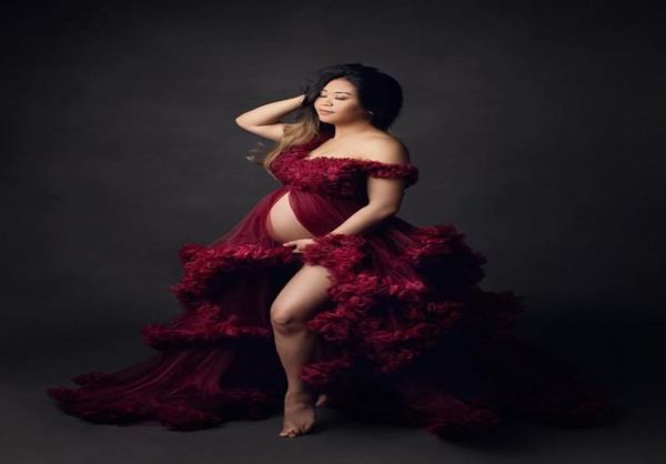 burgundy ruffles maternity dress robes for po shoot or baby shower chic women prom gowns long sleeve pography robe pregnacy7081507, Black
burgundy ruffles maternity dress robes for po shoot or baby shower chic women prom gowns long sleeve pography robe pregnacy7081507, Black