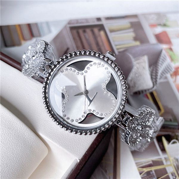 fashion watches women crystal flower big letters style luxury metal steel band quartz watch, Slivery;brown
fashion watches women crystal flower big letters style luxury metal steel band quartz watch, Slivery;brown