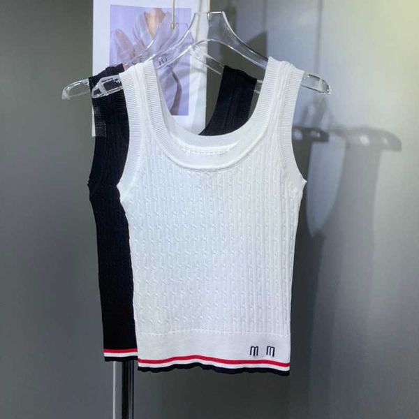 womens vest designer casual embroidery sleeveless wearing knitted shirt slim fit breathable tank women's pullover tee, White
womens vest designer casual embroidery sleeveless wearing knitted shirt slim fit breathable tank women's pullover tee, White