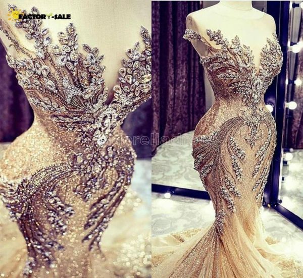 2022 champagne mermaid wedding dresses luxury crystal beads sequin lace sweep train wedding dress real picture sheer cap sleeve br9571721, White
2022 champagne mermaid wedding dresses luxury crystal beads sequin lace sweep train wedding dress real picture sheer cap sleeve br9571721, White