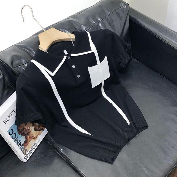 summer men's thin knitted short sleeve fashion versatile slim fit youth top, White;black
summer men's thin knitted short sleeve fashion versatile slim fit youth top, White;black