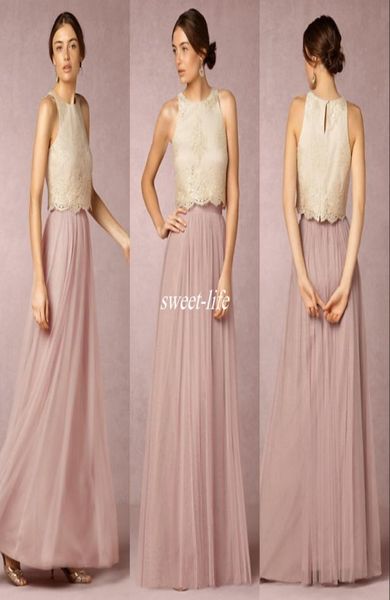 2019 two pieces bridesmaids dresses crew neck chiffon tulle a line pleats lace applique pastels maid of honor prom gowns cus2433637, White;pink
2019 two pieces bridesmaids dresses crew neck chiffon tulle a line pleats lace applique pastels maid of honor prom gowns cus2433637, White;pink