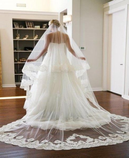 white champagne ivory 2019 new wedding veil cathedral train handmade lace appliques bridal accessories bridal veils long weddi7708133, Black
white champagne ivory 2019 new wedding veil cathedral train handmade lace appliques bridal accessories bridal veils long weddi7708133, Black