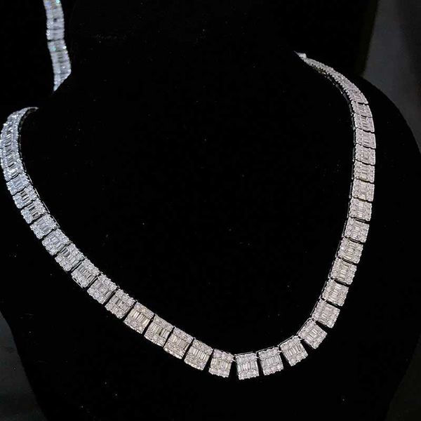 wholesale hip hop style luxury custom jewelry natural diamond iced out tennis diamond necklace 18k solid gold for women, Silver
wholesale hip hop style luxury custom jewelry natural diamond iced out tennis diamond necklace 18k solid gold for women, Silver