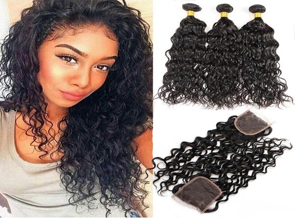 brazilian virgin hair wefts with closure water wave 3 bundles with 4x4 lace closure with baby hair pre plucked 4 pieceslot wet an1654131, Black;brown
brazilian virgin hair wefts with closure water wave 3 bundles with 4x4 lace closure with baby hair pre plucked 4 pieceslot wet an1654131, Black;brown