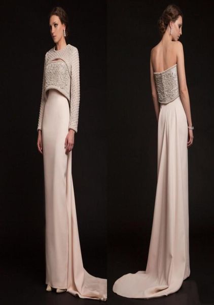krikor jabotian 2019 luxury long beaded evening gowns elegant jacket long sleeves crystal pearls modern celebrity prom part6922755, Black;red
krikor jabotian 2019 luxury long beaded evening gowns elegant jacket long sleeves crystal pearls modern celebrity prom part6922755, Black;red